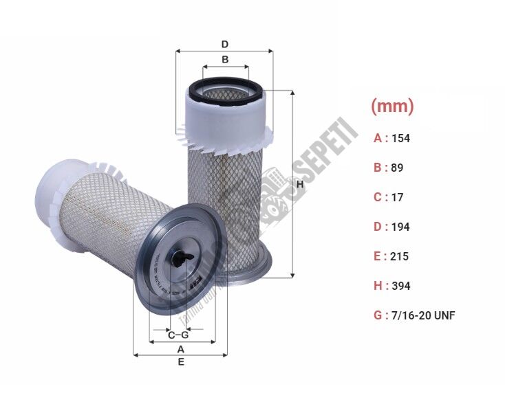 HAVA FİLTRESİ DIŞ
