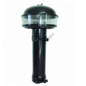 HAVA FİLTRE CAMLI BACA BORULU 63.5 CM (SİYAH)