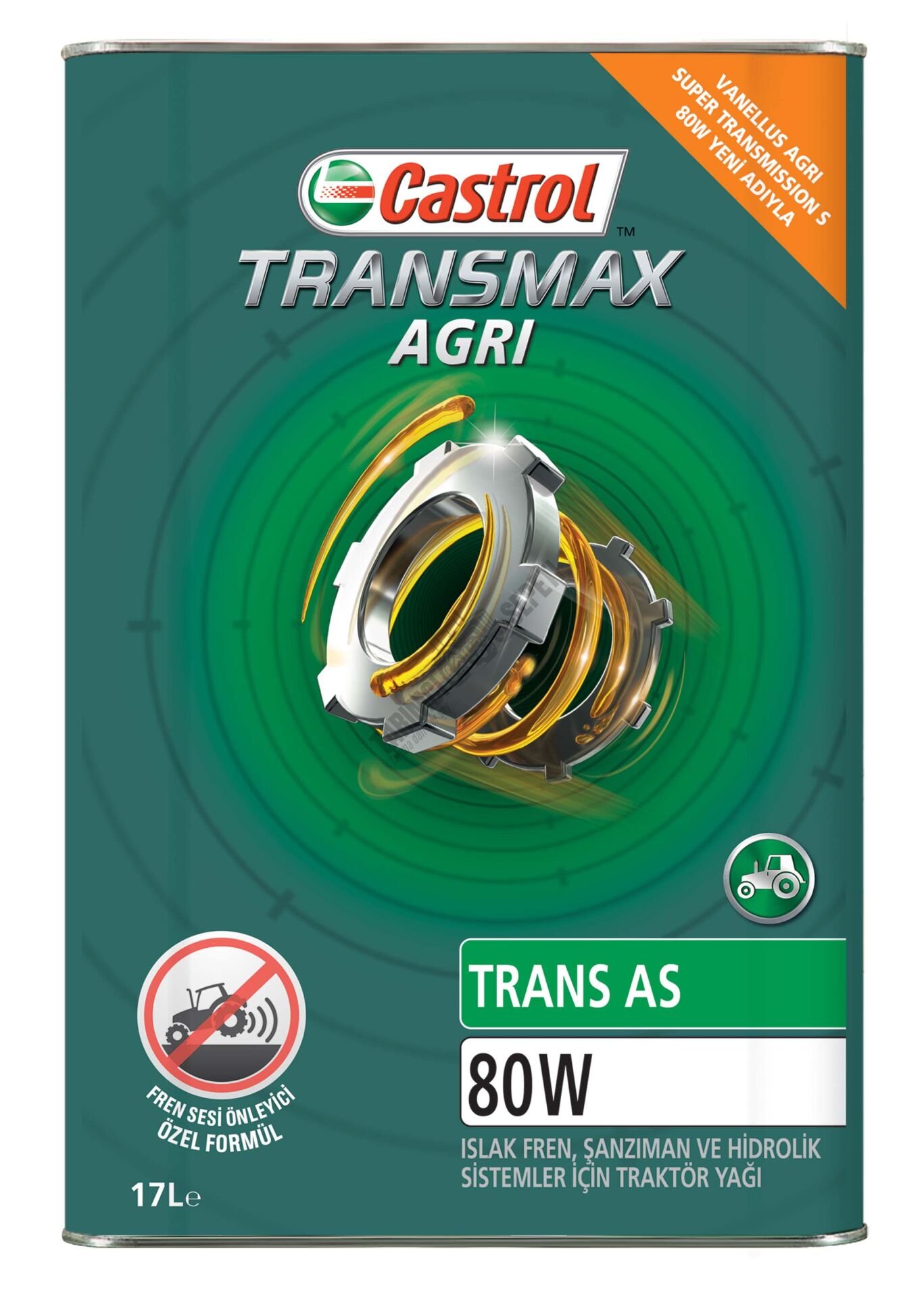 ŞANZIMAN VE DİFERANSİYEL YAĞI TRANSMAX AGRİ TRANSAS 80W, 16LT TU