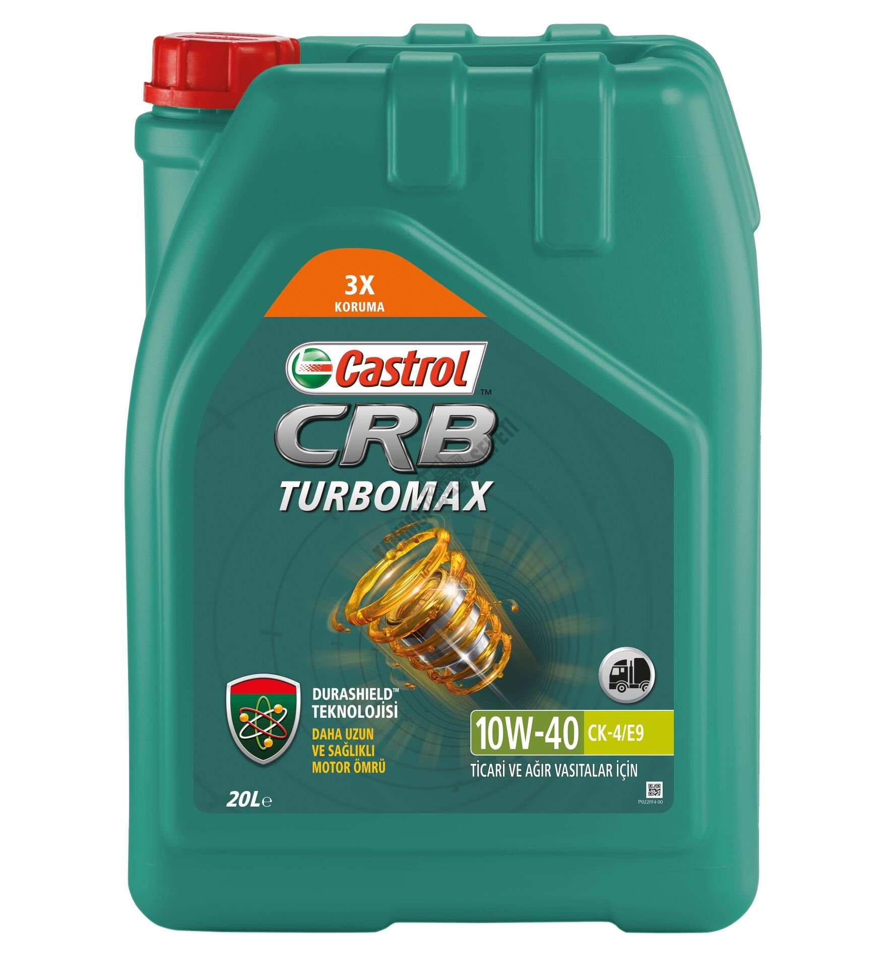 MOTOR YAĞI CRB TURBOMAX 10W-40 CK4/E9, 20LT TU