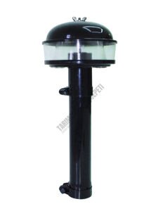 HAVA FİLTRE CAMLI BACA BORULU (SİYAH)