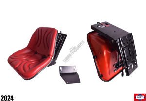 KOLTUK KOMPLE ÇANAK TİP KIRMIZI SAÇ KIRMIZI PVC