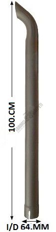 EGZOZ ÜST BORU 64MM EMAYE 100,CM
