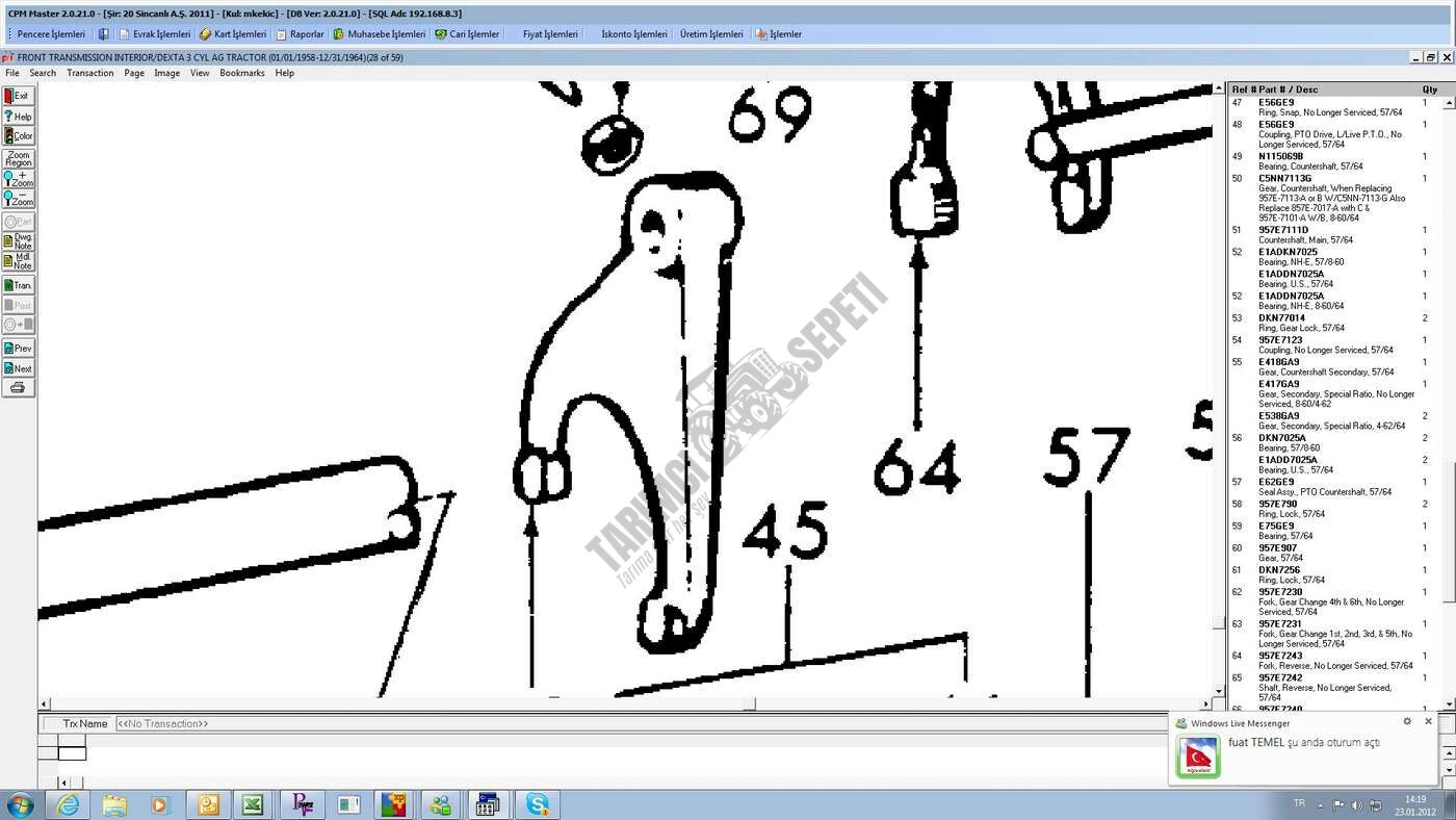 VİTES ÇATALI 1-3/5-7