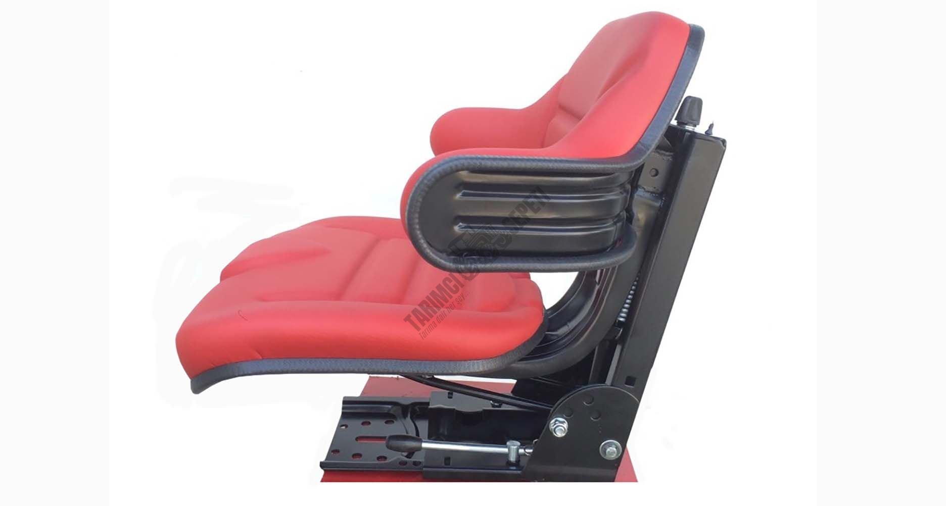 KOLTUK AÇILI KOLÇAKLI İLERİ-GERİ AYARLI KIRMIZI
