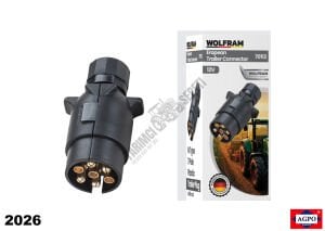 RÖMORK FİŞİ ERKEK  7'Lİ N TİPİ WOLFRAM 12V