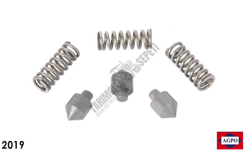 VİTES MİL ÇEKİRDEK VE YAY TK KISA (3 'ER ADET)