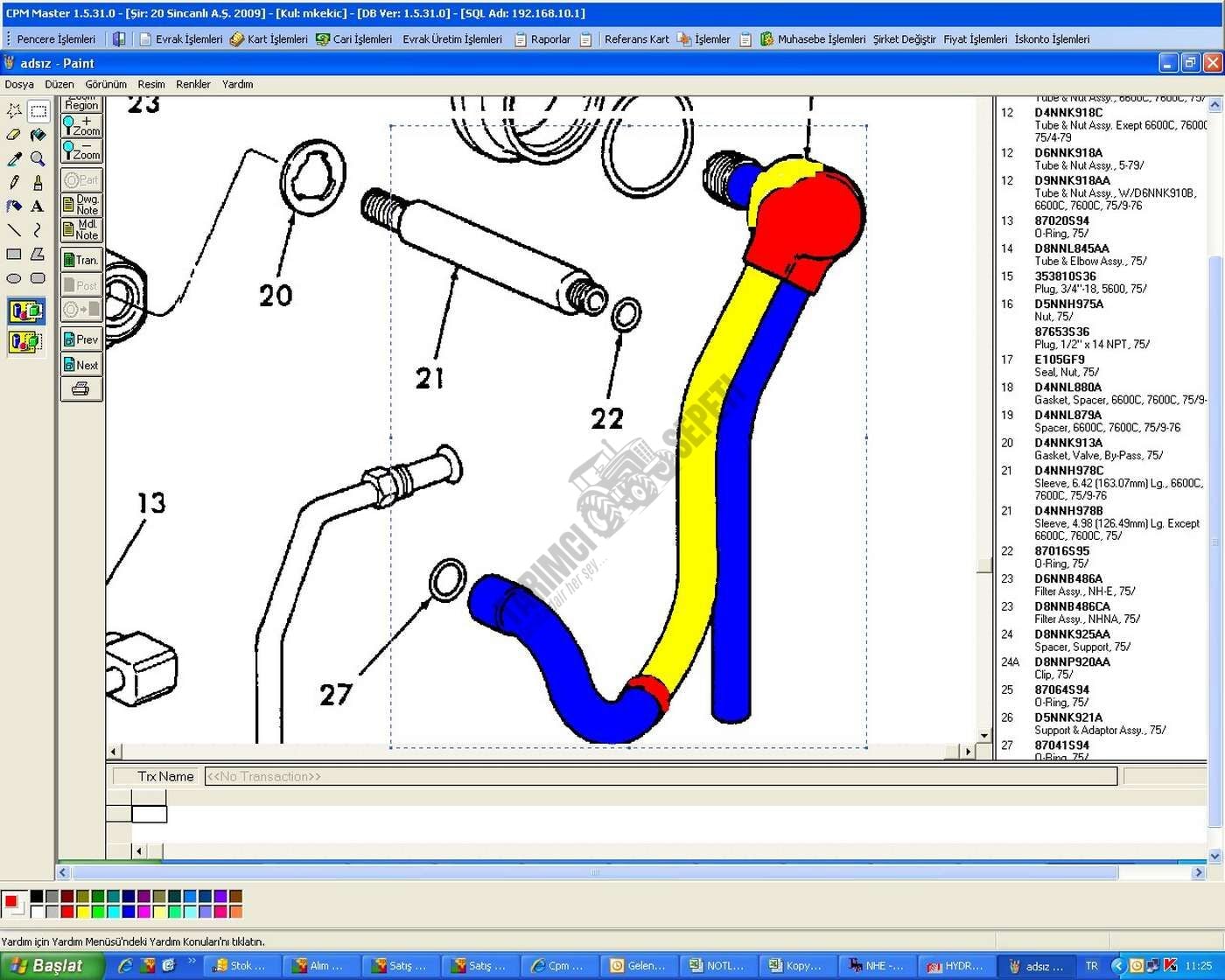 HİDROLİK ADAPTÖRLÜ BORU