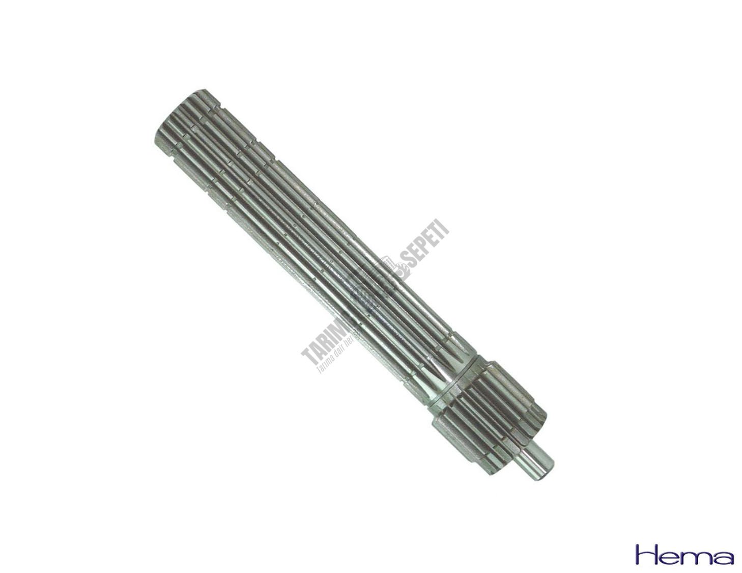 KAMALI MİL 8.VİT.(KANALSIZ)TOPUZ KAFA YM.22/18DİŞ