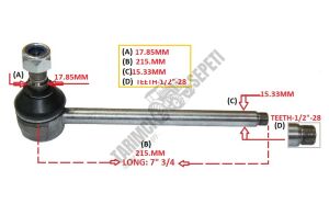 HİD.DİR.ÖN LİFT ROTU KROMLU İNCE DİŞ