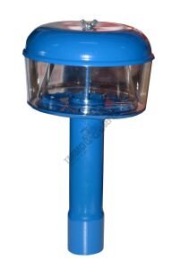 HAVA FİLTRE CAMLI BACA BORULU SAC KAPAK 51 MM