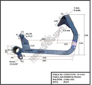 DEBRİYAJ PEDALI KULAKLI