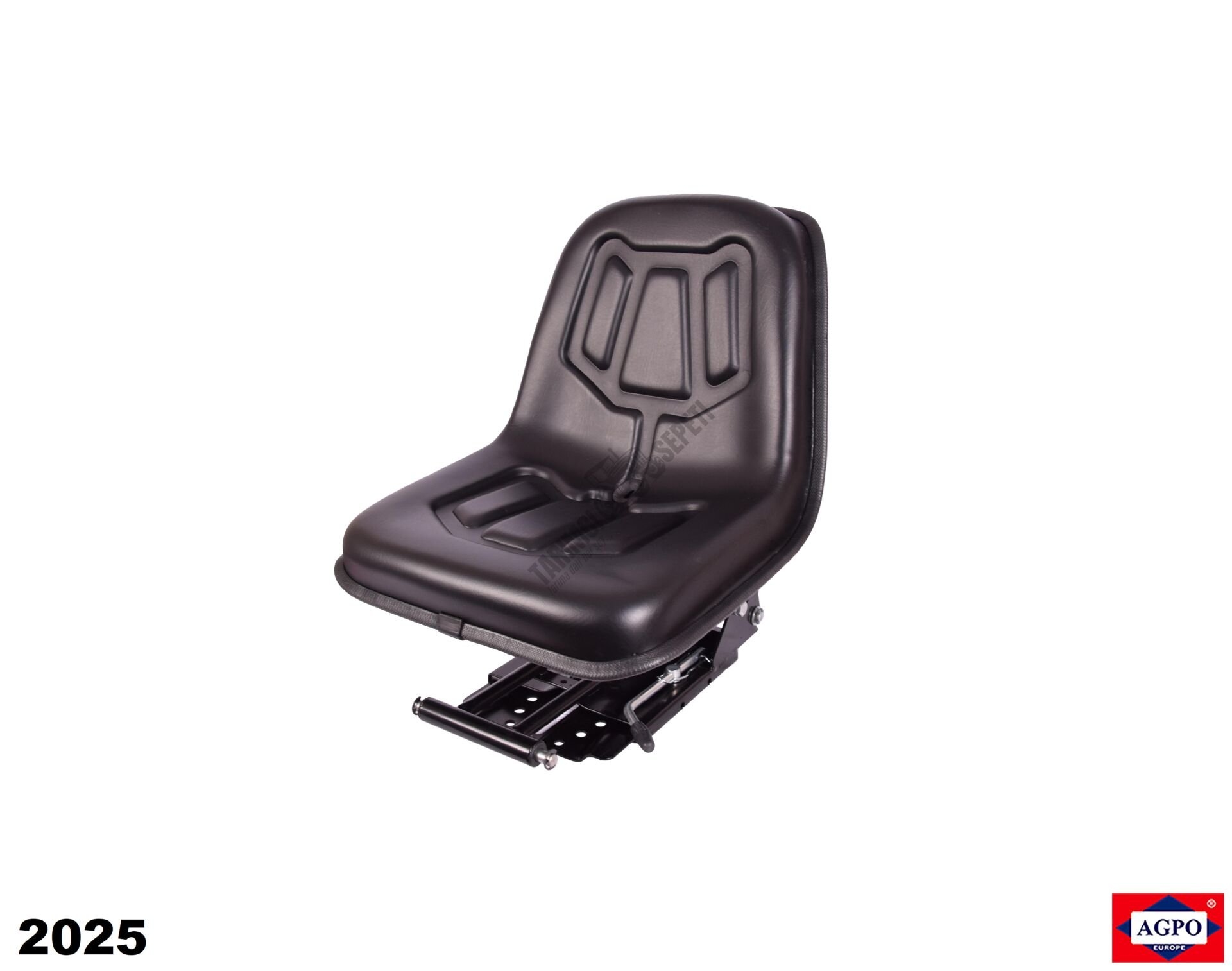 ÇANAK TİP SİYAH DERİ KOLTUK- DAR- İLERİ GERİ AYARLI KIZAK