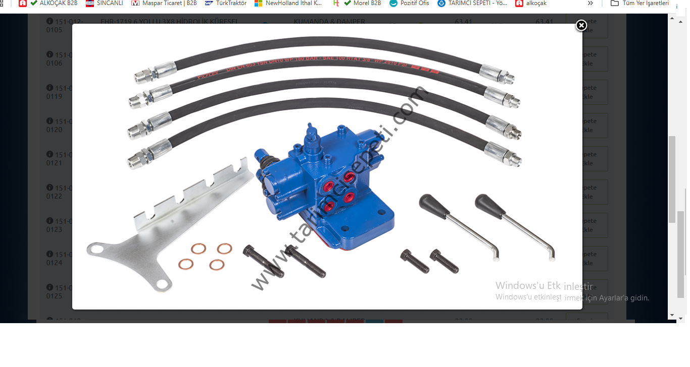 FORD 5000 İKİ ÇIKIŞ 3X8 DAMPER VALF