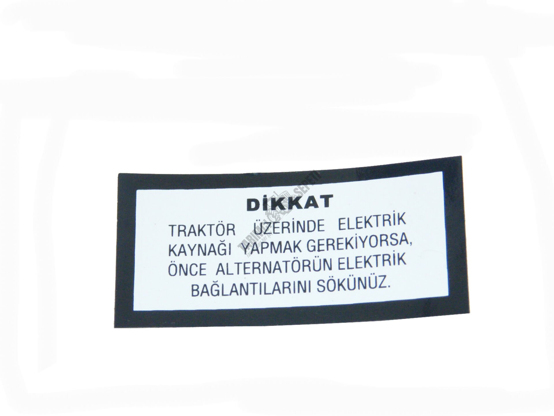 ETİKET (ALTERNATÖR MUH.KAYNAK) BEYAZ