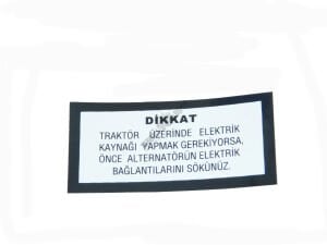 ETİKET (ALTERNATÖR MUH.KAYNAK) BEYAZ