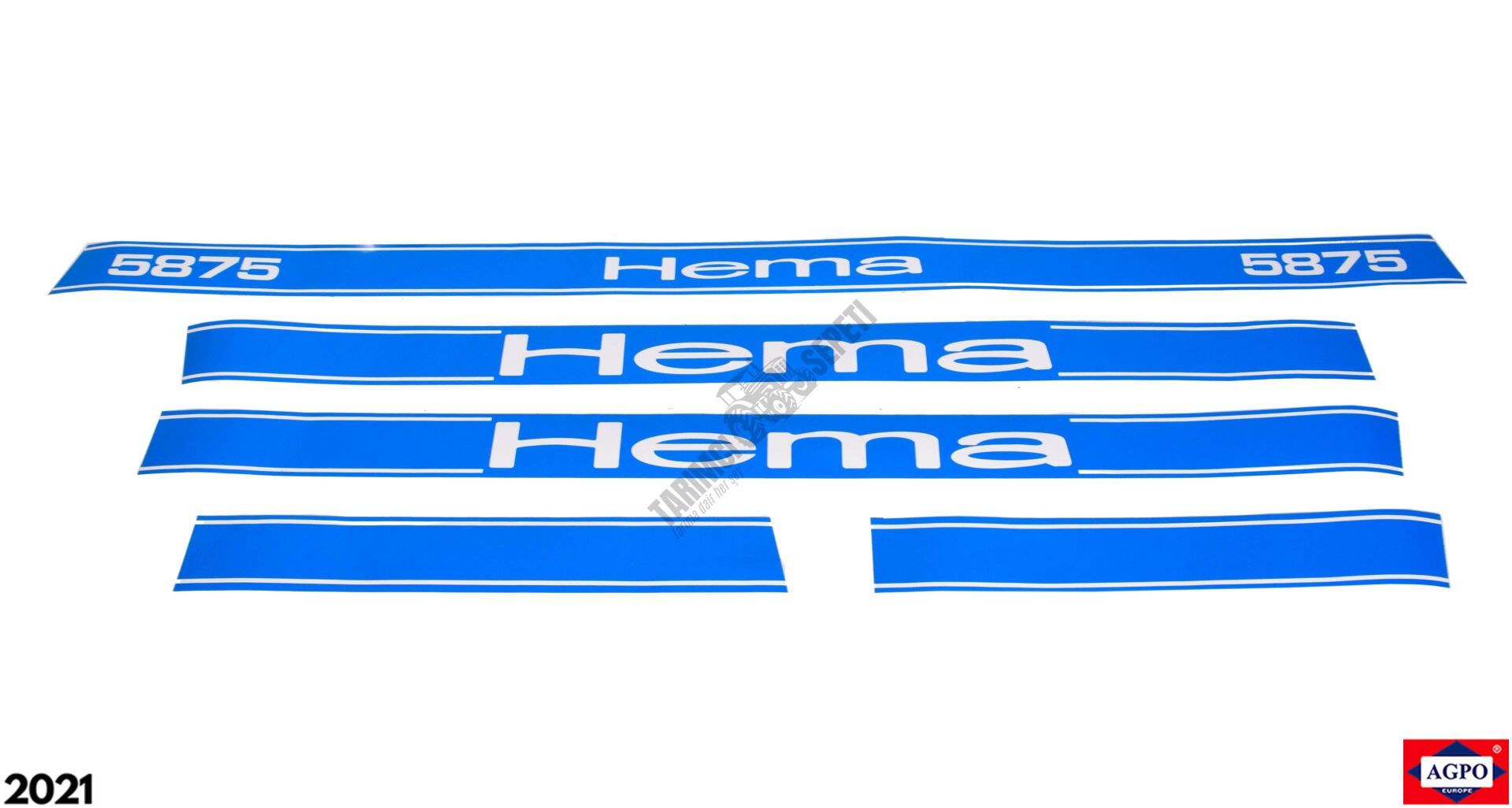 1 TRAKTÖRLÜK YAN YAZI MAVİ