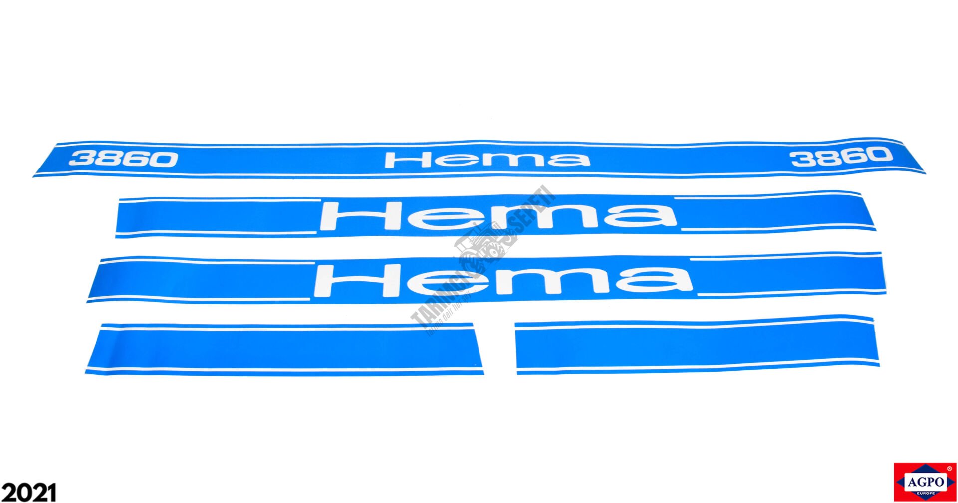 1 TRAKTÖRLÜK YAN YAZI MAVİ