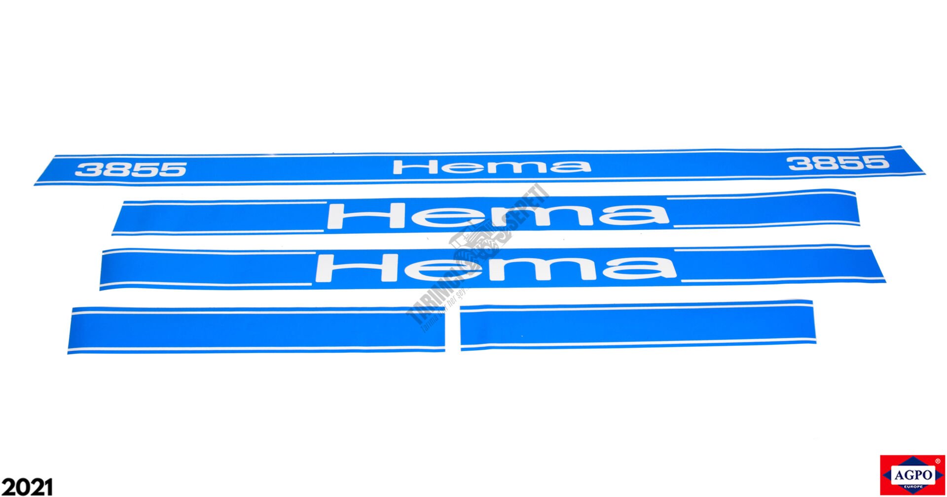 1 TRAKTÖRLÜK YAN YAZI MAVİ