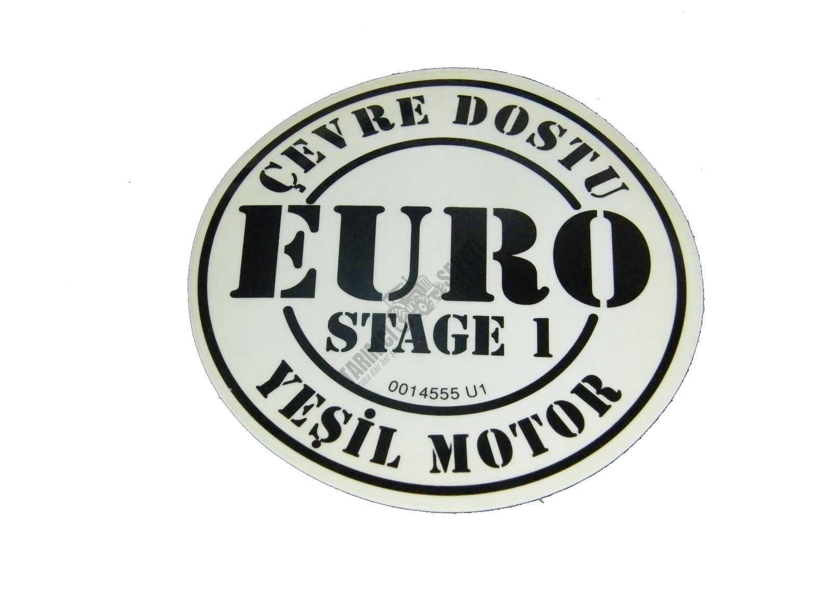 ETİKET (EURO STAGE 1) ŞEFFAF