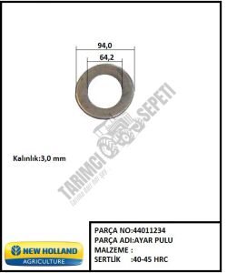 ARKA AKS DİŞLİ PULU 3 MM