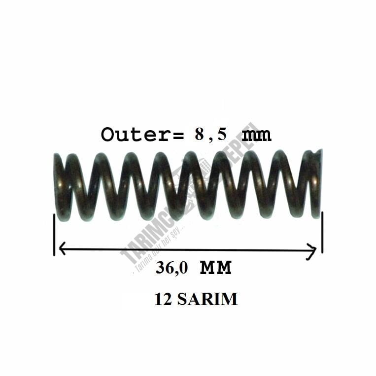 VİTES SUSTA YAYI (36.0MM BOY)