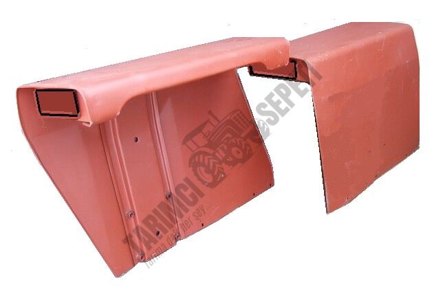 KÖŞELİ ÇAMURLUK SAĞ (KIRMIZI BOYALI)