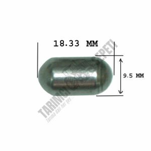 VİTES MİL ÇEKİRDEK PİMİ 18.33MM