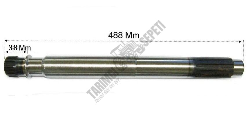 PRİZDİREK MİLİ 10 FREZE GEDİK DİŞLİ 38MM