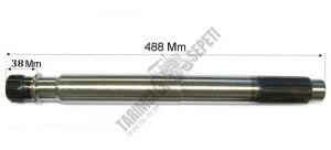 PRİZDİREK MİLİ 10 FREZE GEDİK DİŞLİ 38MM