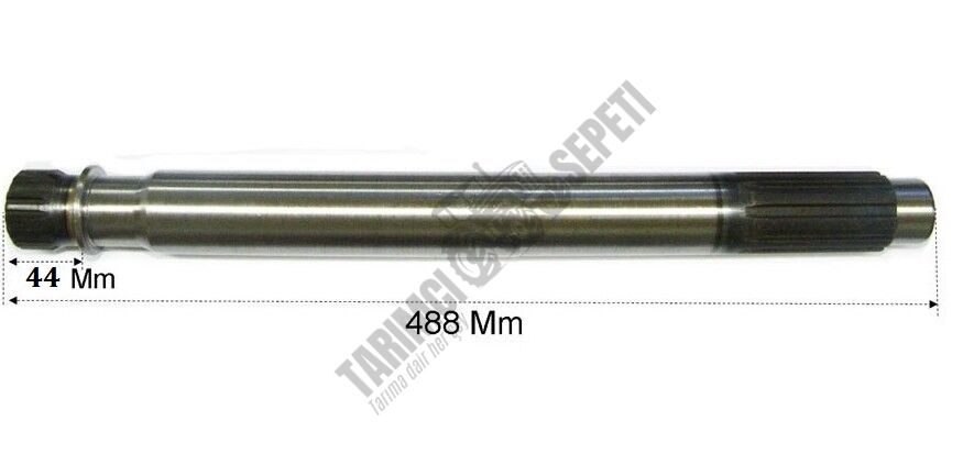 PRİZDİREK MİLİ 10 FREZE TAM DİŞ 44MM