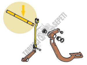 DEBRİYAJ PEDAL MİLİ (ASKILI TİP PEDAL)